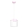 Candeeiro suspenso de criança SWEET 1xE27/15W/230V branco/rosa/borboleta