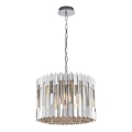 Candeeiro suspenso de cristal RITZ 7xE14/40W/230V cromado brilhante