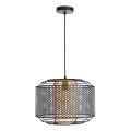 Candeeiro suspenso DENTON 1xE27/40W/230V preto