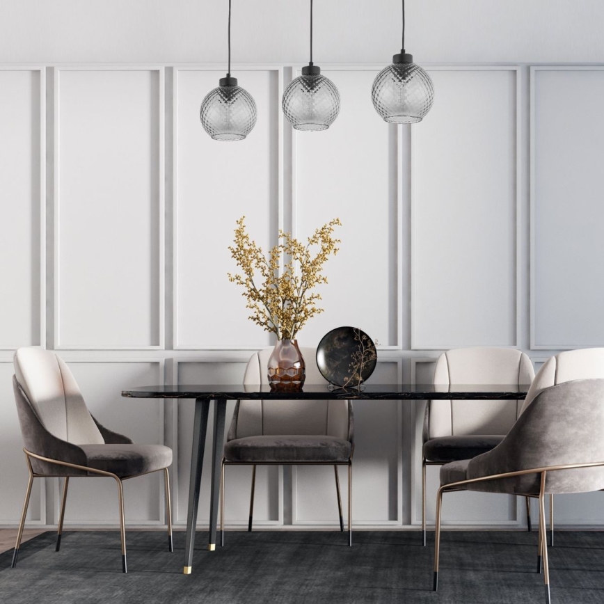 Candeeiro suspenso DEVON 3xE27/15W/230V