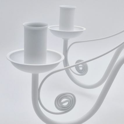 Candeeiro suspenso DONATO 6xE14/40W/230V branco