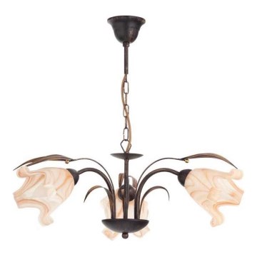 Candeeiro suspenso DUCATTI 3xE14/10W/230V bronze