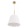 Candeeiro suspenso ELENA 1xE27/20W/230V branco