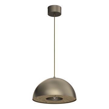 Candeeiro suspenso ELGUND 1xE27/15W/230V diâmetro 35 cm latão