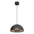 Candeeiro suspenso ELGUND 1xE27/15W/230V diâmetro 35 cm preto