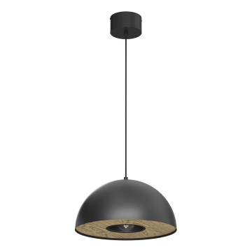 Candeeiro suspenso ELGUND 1xE27/15W/230V diâmetro 35 cm preto