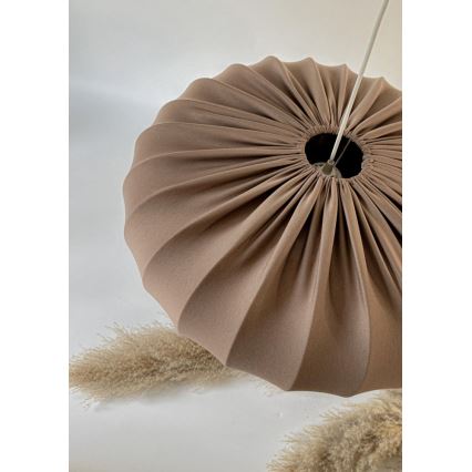 Candeeiro suspenso em cabo CAFEE 1xE27/40W/230V Ø 52 cm castanho