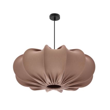 Candeeiro suspenso em cabo CAFEE 1xE27/40W/230V Ø 52 cm castanho