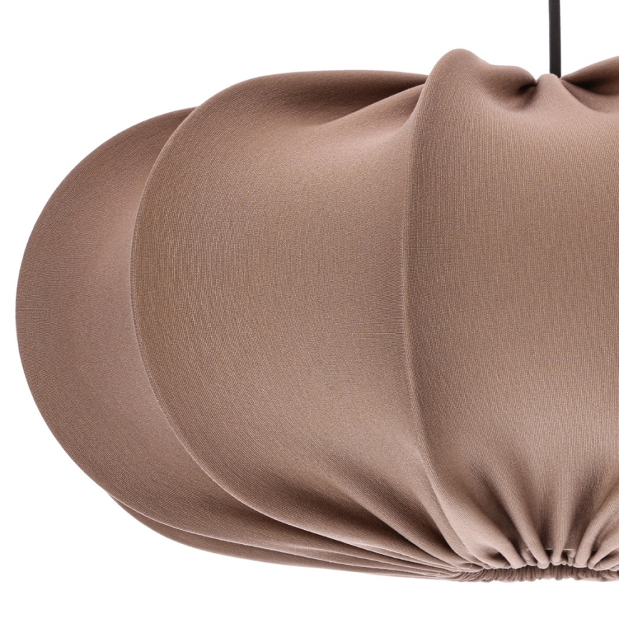 Candeeiro suspenso em cabo CAFEE 1xE27/40W/230V Ø 52 cm castanho