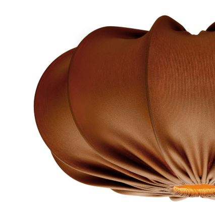 Candeeiro suspenso em cabo CAFEE 1xE27/40W/230V Ø 52 cm castanho