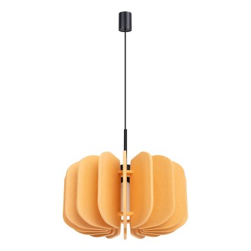 Candeeiro suspenso em cabo MULA 1xE27/15W/230V, diâmetro 45 cm, amarelo