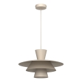 Candeeiro suspenso em cabo PLATO 1xE27/15W/230V bege