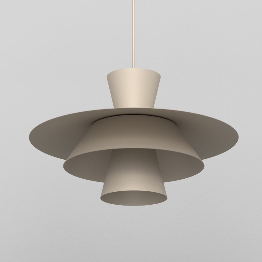 Candeeiro suspenso em cabo PLATO 1xE27/15W/230V bege