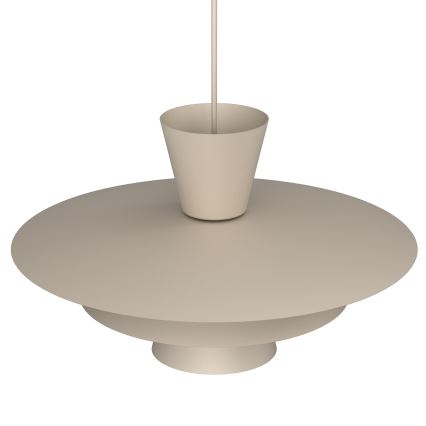 Candeeiro suspenso em cabo PLATO 1xE27/15W/230V bege