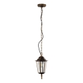 Candeeiro suspenso exterior ARRAIA 1xE27/15W/230V IP44 bronze pátina