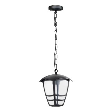 Candeeiro suspenso exterior TEVIO 1xE27/60W/230V IP54 preto