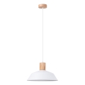 Candeeiro suspenso FANO 1xE27/15W/230V diâmetro 34 cm branco