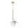 Candeeiro suspenso FIRA 1xE27/60W/230V dourado