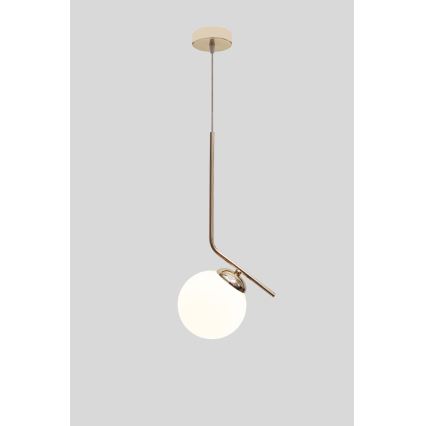 Candeeiro suspenso FIRA 1xE27/60W/230V dourado