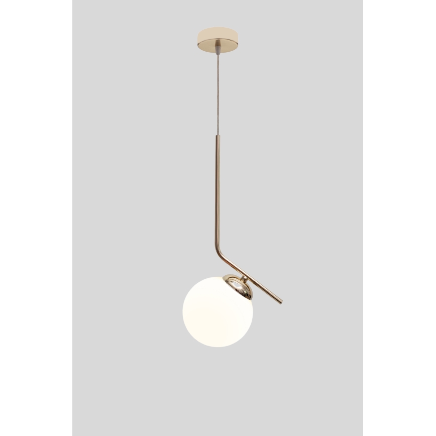 Candeeiro suspenso FIRA 1xE27/60W/230V dourado