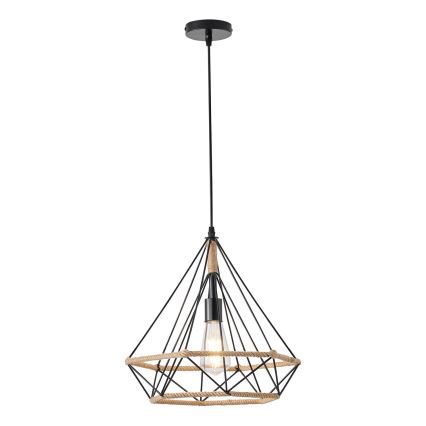 Candeeiro suspenso FLARE 1xE27/15W/230V diâmetro 38 cm bege
