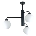 Candeeiro suspenso FLEX 3xE27/60W/230V preto/branco