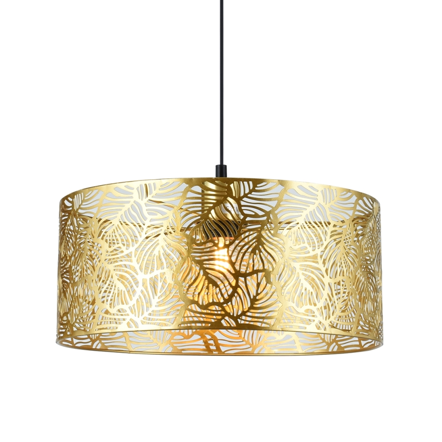 Candeeiro suspenso FLORESCER 1xE27/15W/230V dourado