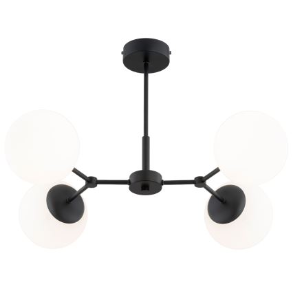 Candeeiro suspenso FOTON 4xE14/10W/230V preto