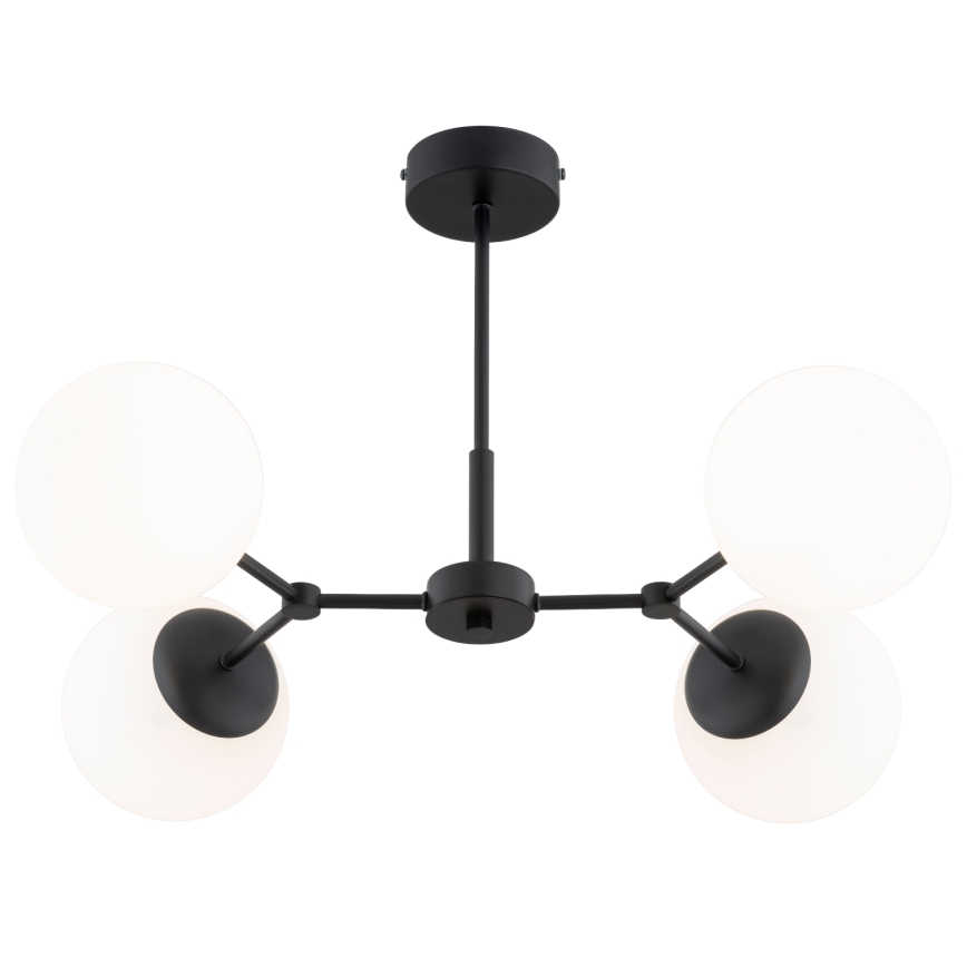 Candeeiro suspenso FOTON 4xE14/10W/230V preto