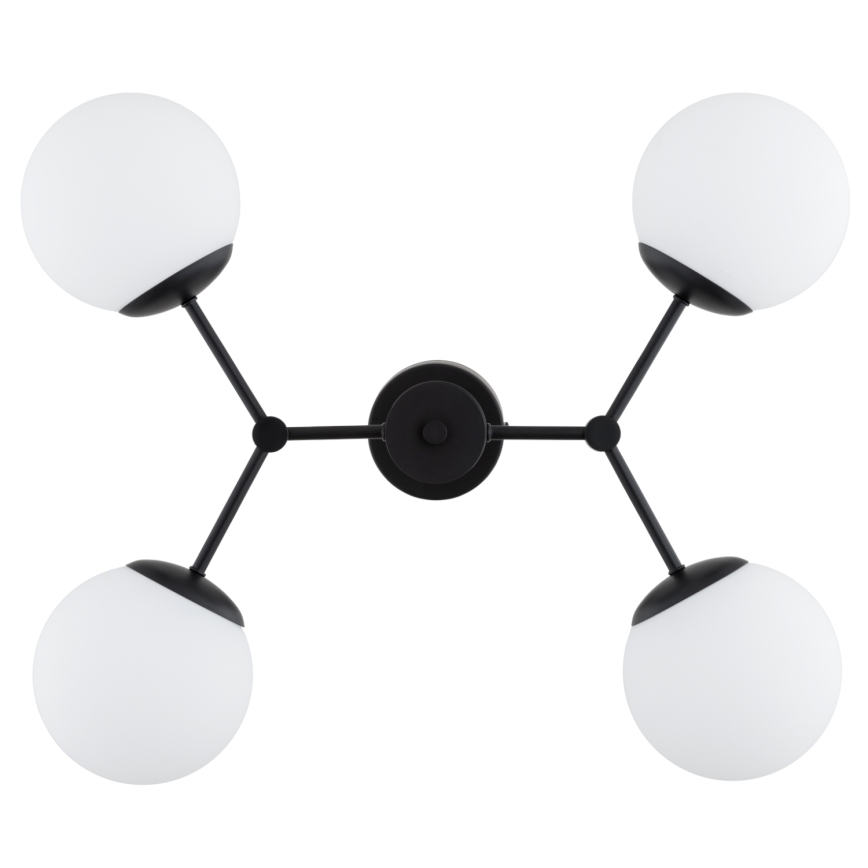 Candeeiro suspenso FOTON 4xE14/10W/230V preto