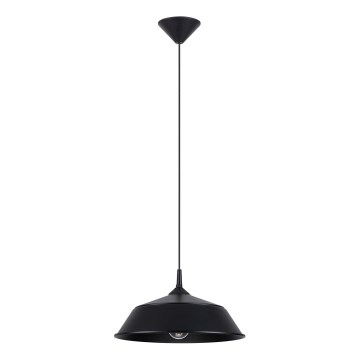 Candeeiro suspenso FRIKA 1xE27/15W/230V diâmetro 34 cm preto