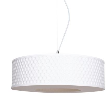 Candeeiro suspenso GARDA 1xE27/60W/230V diâmetro 40 cm branco
