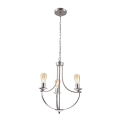 Candeeiro suspenso GINA 3xE27/60W/230V cromado mate