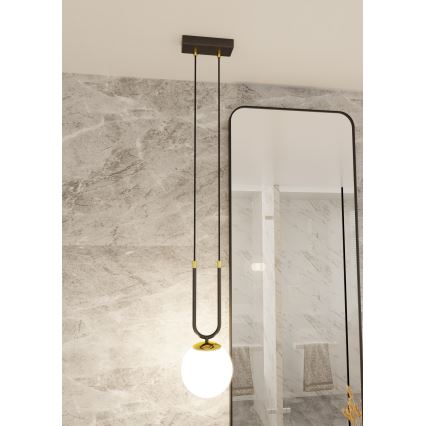Candeeiro suspenso GLAM 1xE14/10W/230V preto