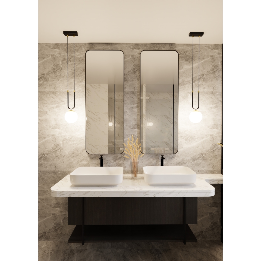 Candeeiro suspenso GLAM 1xE14/10W/230V preto