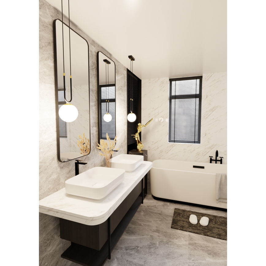 Candeeiro suspenso GLAM 1xE14/10W/230V preto