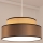 Candeeiro suspenso GRACE 1xE27/60W/230V diâmetro 40 cm bege/castanho