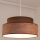 Candeeiro suspenso GRACE 1xE27/60W/230V diâmetro 40 cm castanho/bege