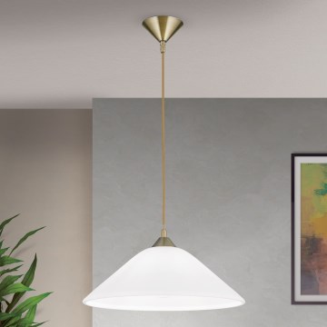 Candeeiro suspenso GRADO 1xE27/60W/230V diâmetro 40 cm latão