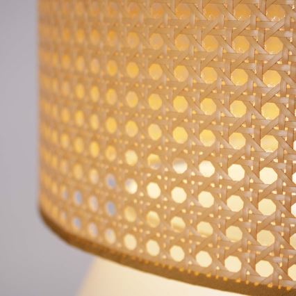 Candeeiro suspenso GRENADA 1xE27/20W/230V diâmetro 40 cm bege