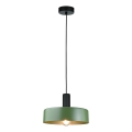 Candeeiro suspenso HAKI 1xE27/60W/230V verde/preto