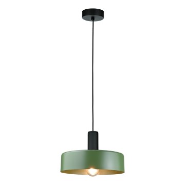 Candeeiro suspenso HAKI 1xE27/60W/230V verde/preto