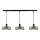Candeeiro suspenso HAKI 3xE27/60W/230V verde/preto