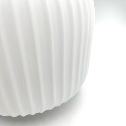 Candeeiro suspenso HARMA 1xE27/15W/230V diâmetro 20 cm branco/dourado