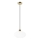 Candeeiro suspenso HARMA 1xE27/15W/230V diâmetro 25 cm branco/dourado