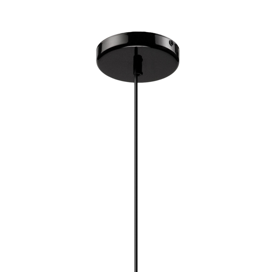 Candeeiro suspenso HARMA 1xE27/15W/230V diâmetro 30 cm branco/preto