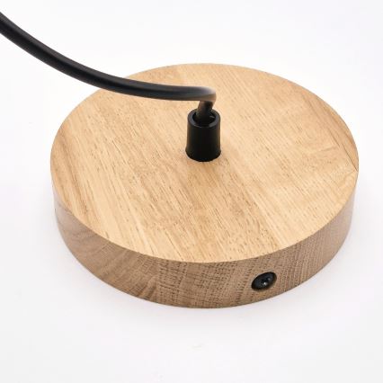 Candeeiro suspenso HARMONY 1xE27/15W/230V diâmetro 20 cm branco/carvalho