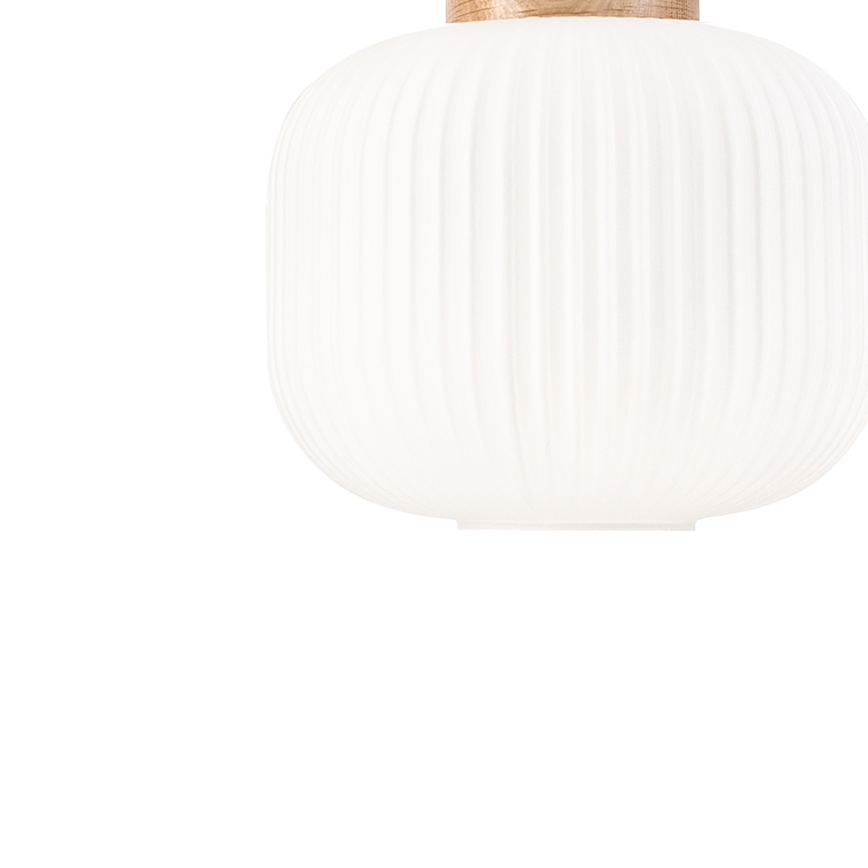 Candeeiro suspenso HARMONY 1xE27/15W/230V diâmetro 20 cm branco/carvalho