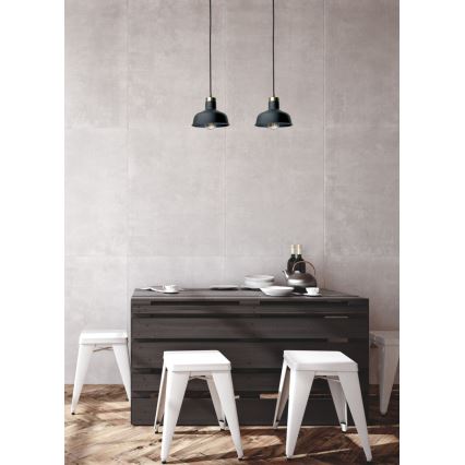 Candeeiro suspenso HEBE 2xE27/60W/230V preto