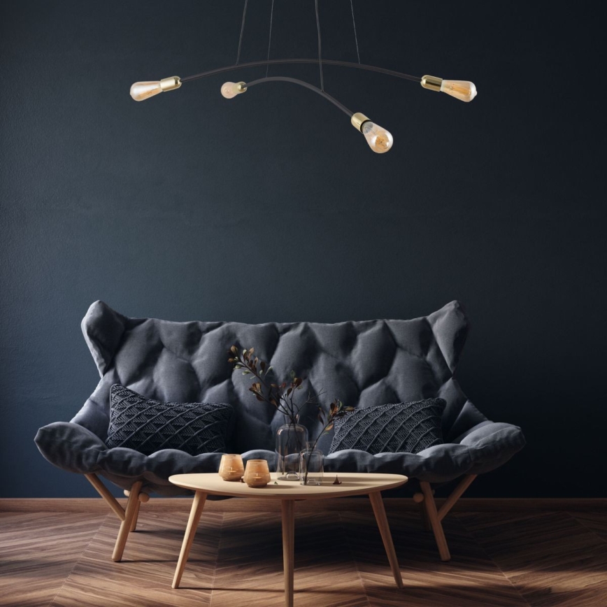 Candeeiro suspenso HELIX 4xE27/15W/230V